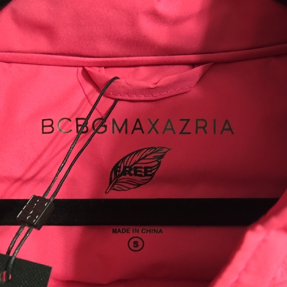 BCBGMAXAZRIA Hot Pink Puffer Jacket - Picture 3 of 10